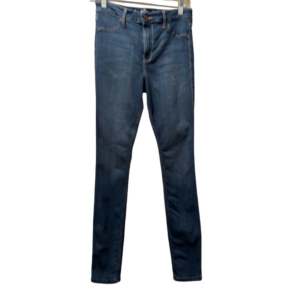 Hollister Women's High Rise Skinny Jeans Medium-Dark Wash Women Size 5L - Picture 5 of 7